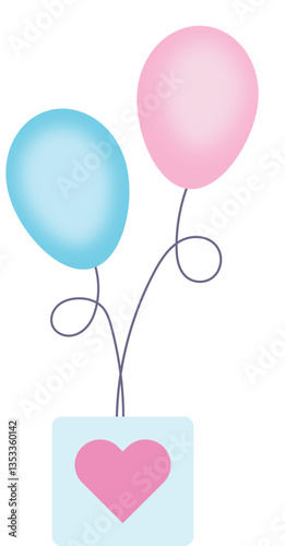 balloons gender reveal newborn element