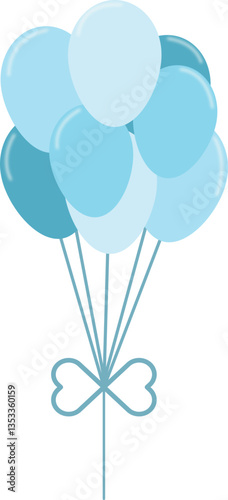 blue balloons gender reveal newborn element