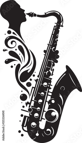 Saxophone Player Silhouette Bundle | Jazz Musician Clipart & Musical Instrument Art