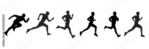 run silhouettes