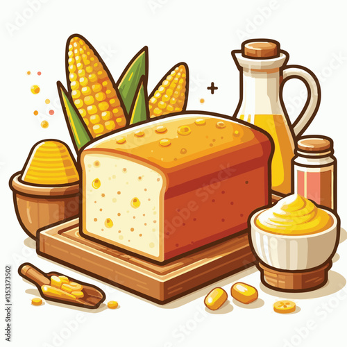 food, cornbread, homemade, delicious, baked, bread, breakfast, cornmeal, background, fresh, tasty, snack, meal, corn, crust, pastry, yellow, bakery, traditional, rustic, corn bread, closeup, gourmet, 