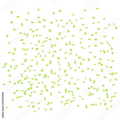 Green Confetti Party Background Celebration