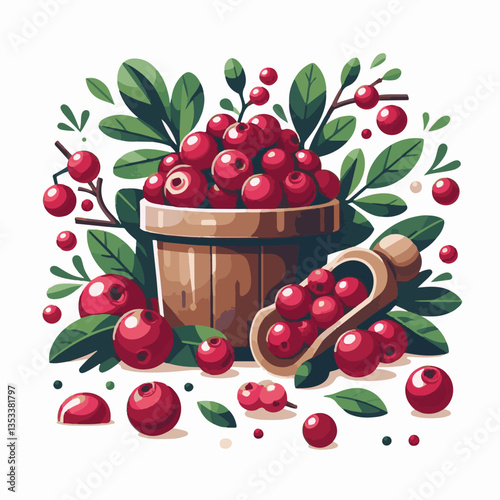 red, fruit, food, cranberry, ripe, berry, organic, juicy, isolated, background, fresh, healthy, sweet, group, green, cowberry, lingonberry, vitamin, cranberries, leaf, white, leaves, raw, natural, ber