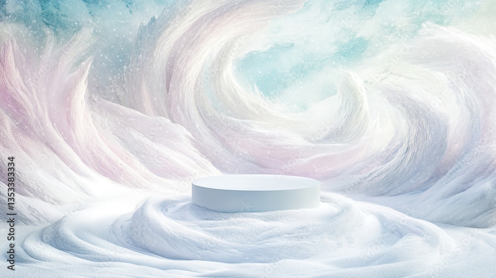 Winter Wonderland Product Display: A Dreamy Snowy Scene Winter Wonderland Product Display: A Dreamy Snowy Scene