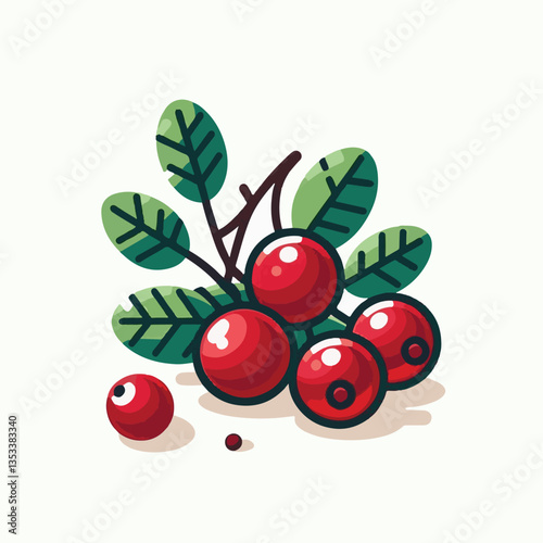 red, fruit, food, cranberry, ripe, berry, organic, juicy, isolated, background, fresh, healthy, sweet, group, green, cowberry, lingonberry, vitamin, cranberries, leaf, white, leaves, raw, natural, ber