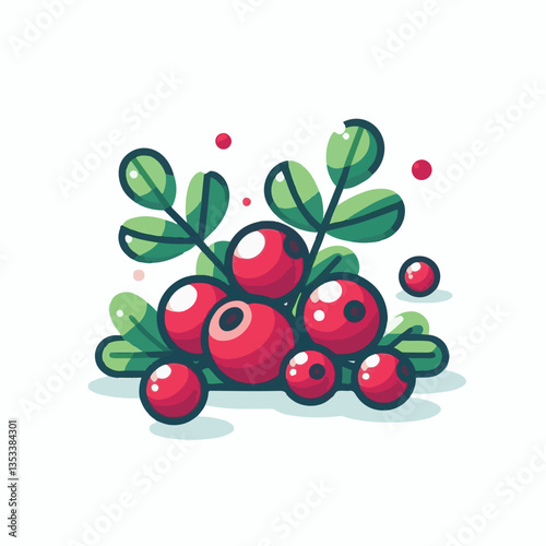 red, fruit, food, cranberry, ripe, berry, organic, juicy, isolated, background, fresh, healthy, sweet, group, green, cowberry, lingonberry, vitamin, cranberries, leaf, white, leaves, raw, natural, ber