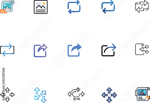 Social Media Icons Bundle Set.