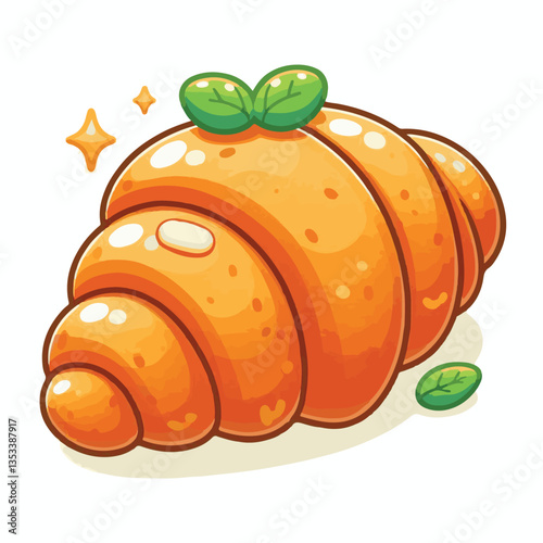 croissant, food, dessert, bakery, breakfast, delicious, cafe, snack, pastry, french, bread, sweet, meal, fresh, tasty, isolated, bake, background, cuisine, vector, eat, morning, crust, illustration, d