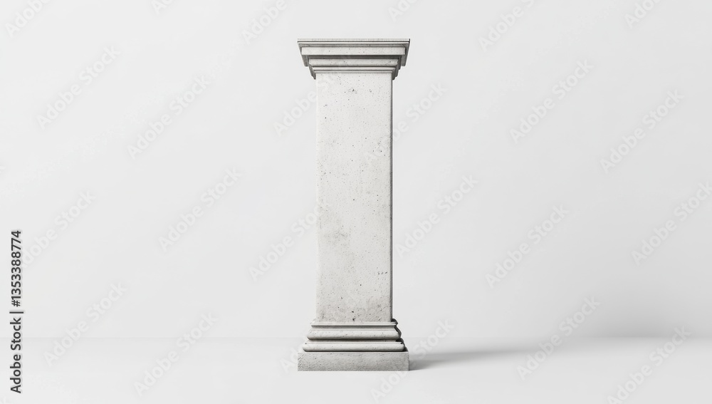 Classic, plain, vertical stone pillar Classic, plain, vertical stone pillar