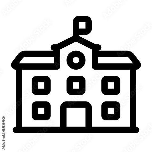 University Line Icon. Single icon, line vector icon
