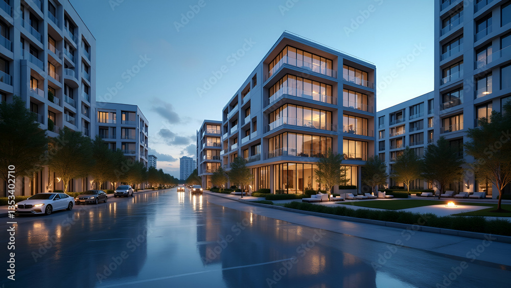 Obraz premium Real Estate Tycoons Utilize Surveillance Cameras to Monitor Market Trends for Strategic Investments in Homes and Offices - Photo Stock Concept with Left Space