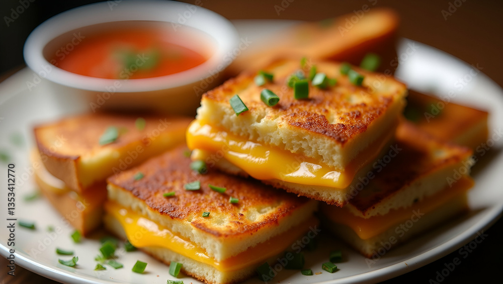Crispy Edged Grilled Cheese Sandwiches with Tomato Soup: Comfort Food Crispy Edged Grilled Cheese Sandwiches with Tomato Soup: Comfort Food