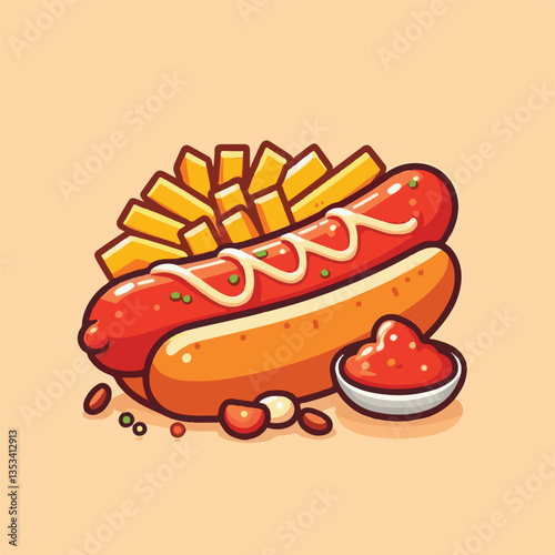 meal, sausage, currywurst, food, bratwurst, german, curry, pork, sauce, ketchup, lunch, fried, meat, dinner, snack, spicy, wurst, hot, fast, dish, plate, grill, spice, wooden, roasted, background, tas