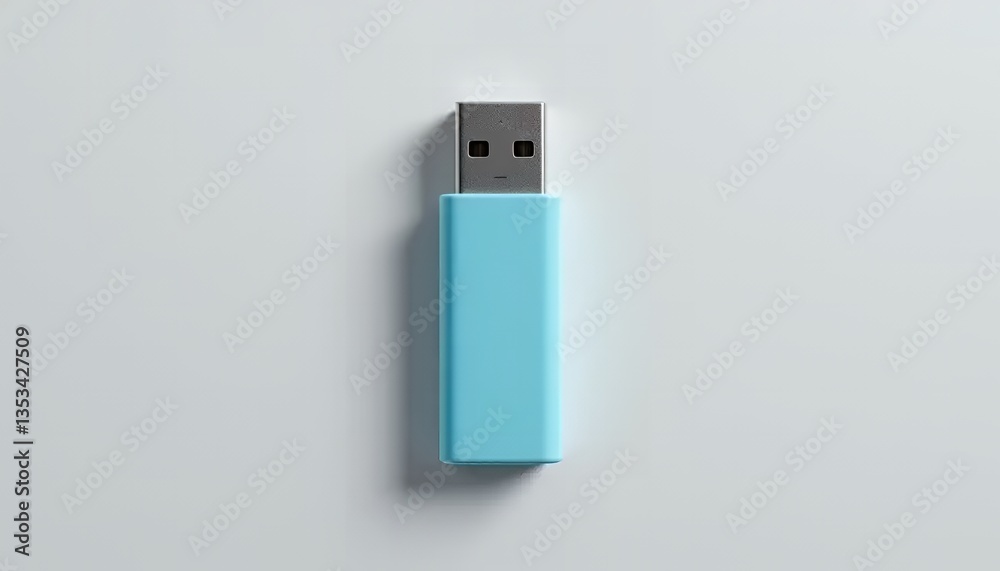 Close Up of Turquoise Usb Flash Drive for Data Storage Concept Close Up of Turquoise Usb Flash Drive for Data Storage Concept