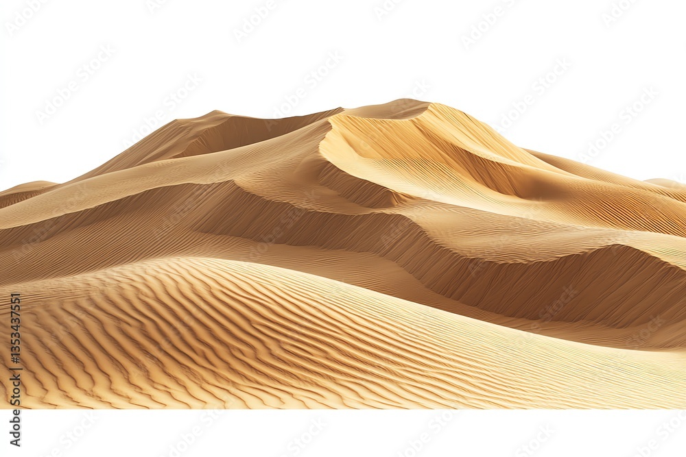 Golden Desert Dunes: A Serene, Textured Landscape Golden Desert Dunes: A Serene, Textured Landscape