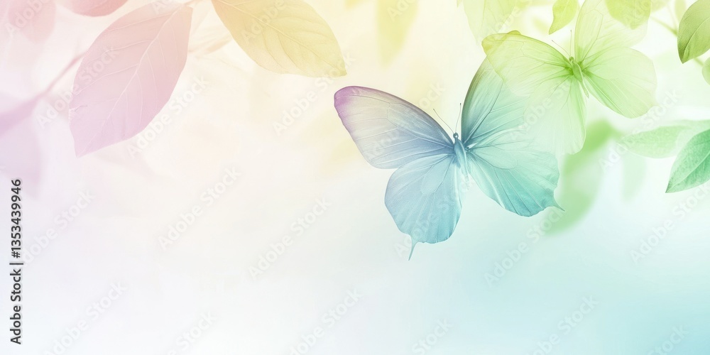 A gentle, watercolor-like background with a soothing pastel gradient