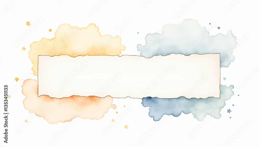 Fototapeta premium Hand Drawn Watercolor Illustration of Binders for Organizing Papers - Perfect Nursery Art Clipart on White Background with Empty Space for Customization