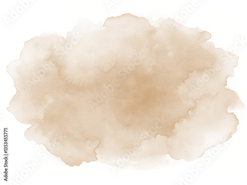 watercolor brown background. watercolor background with clouds.