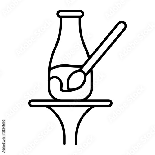 Pottery outline icon