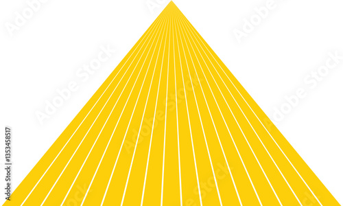 abstract trendy yellow white triangular line pattern art perfect for background.