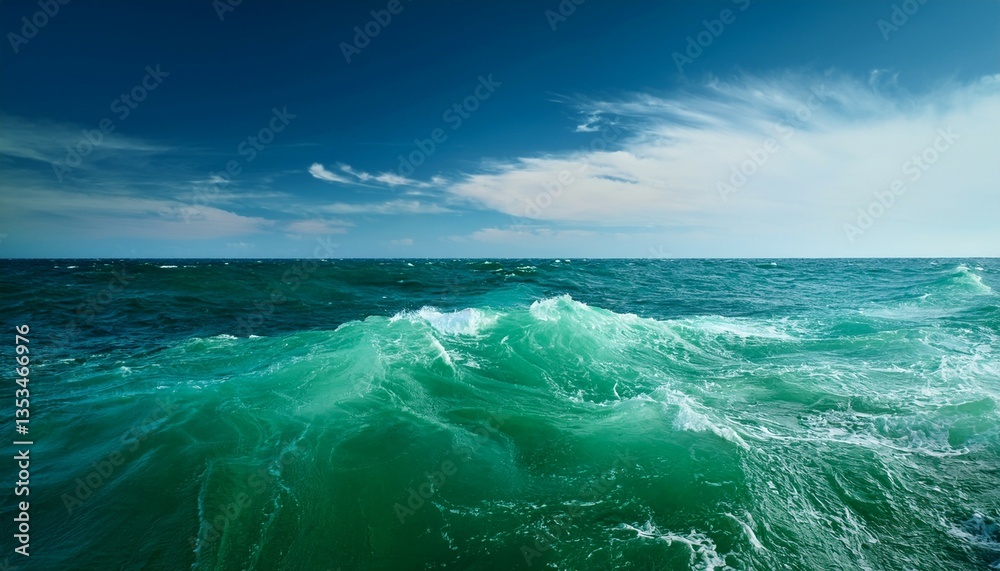 Fototapeta premium green water background in the sea