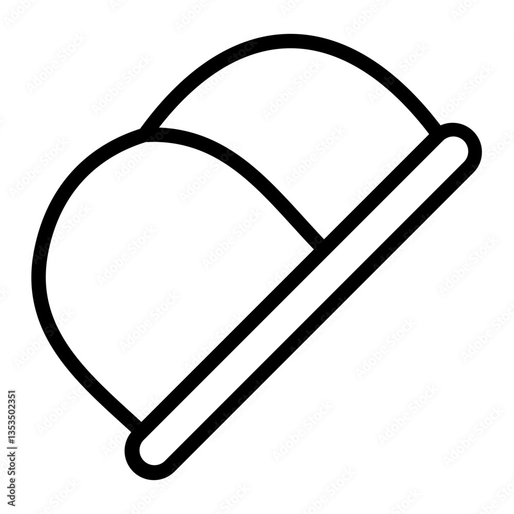 Obraz premium Marzipan Figurine Vector Line Icon Design
