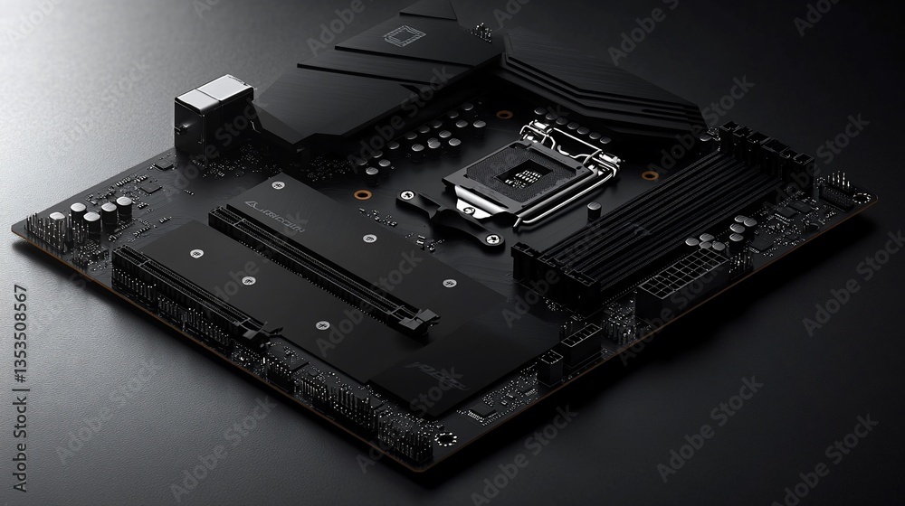 High-End Motherboard: Cutting-Edge PC Component High-End Motherboard: Cutting-Edge PC Component