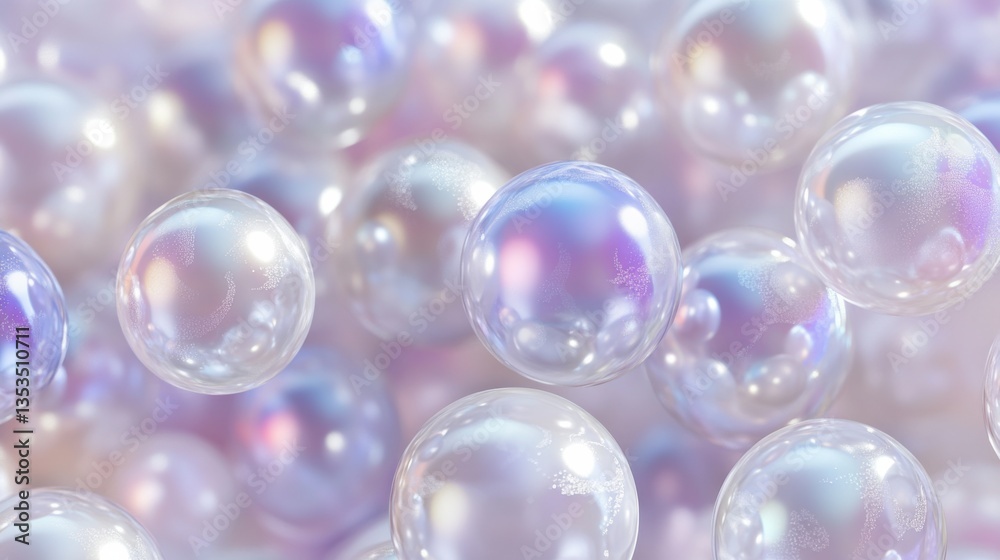 Translucent bubbles on a soft background Translucent bubbles on a soft background