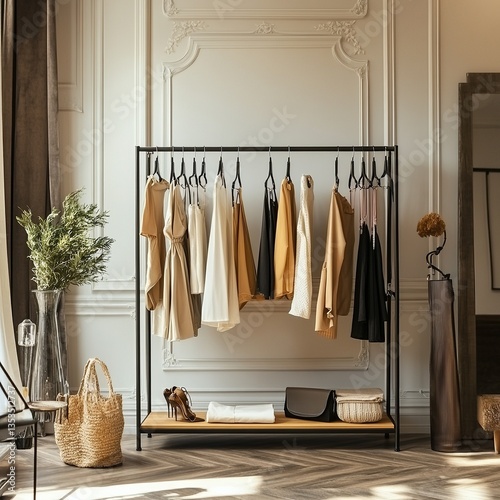 trendy boutique flyer showcasing seasonal fashion collections and elegant layouts