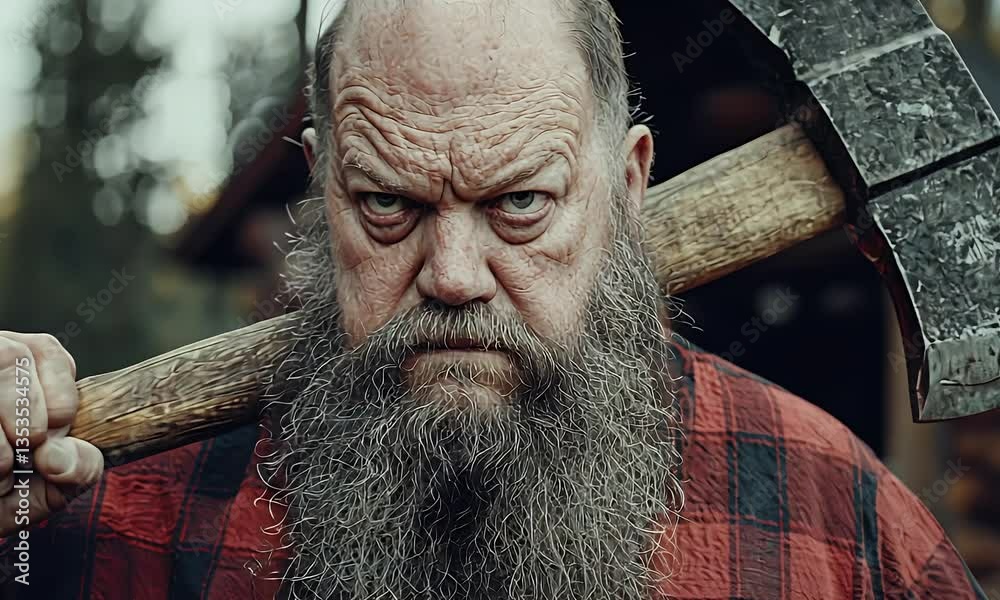 Lumberjack with axe Lumberjack with axe