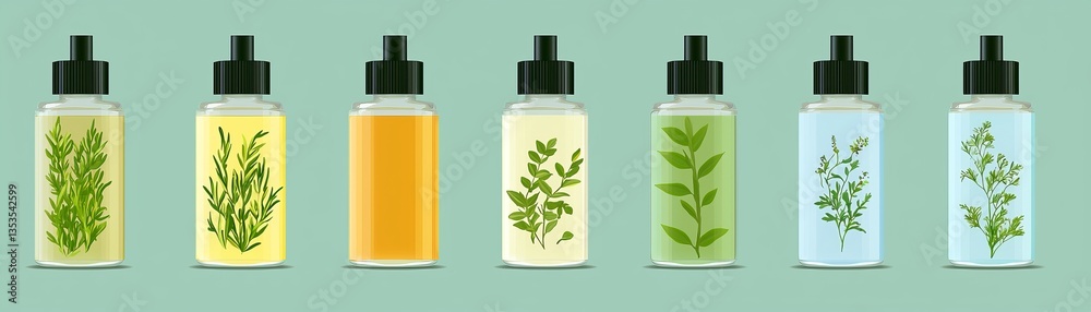 Exploring natural cosmetics at a farmers market a gigapixel collection of herbal infusions and organic oils