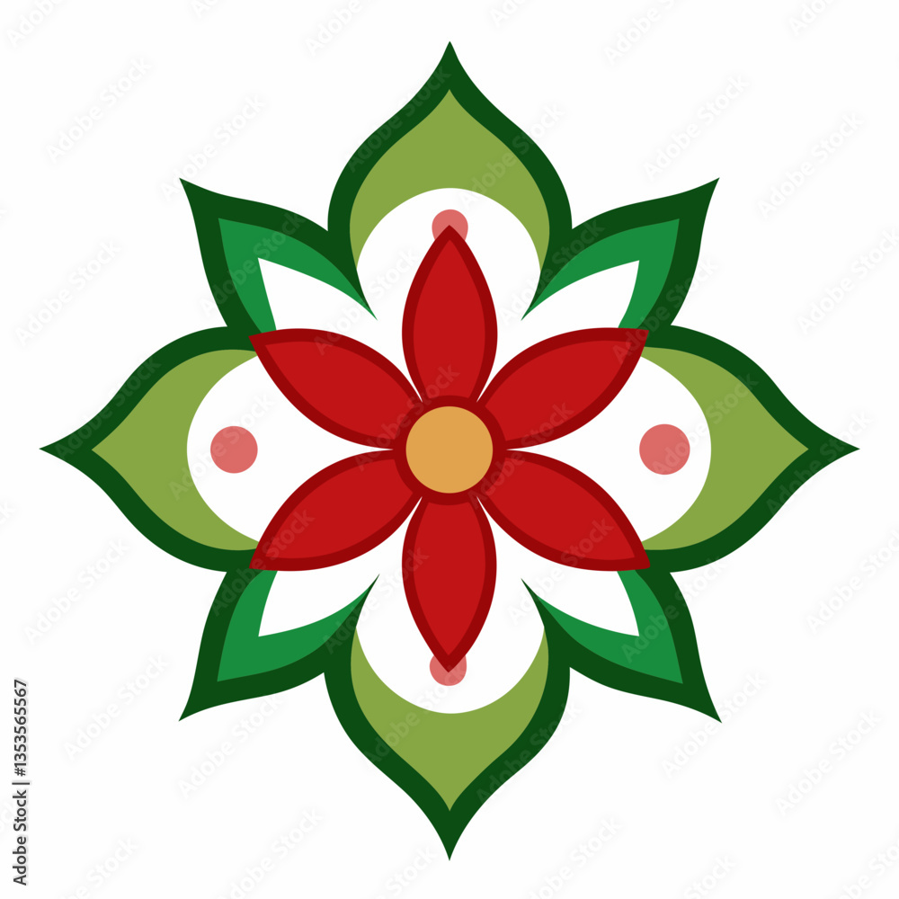 Obraz premium Flower pattern design vector illustration 
