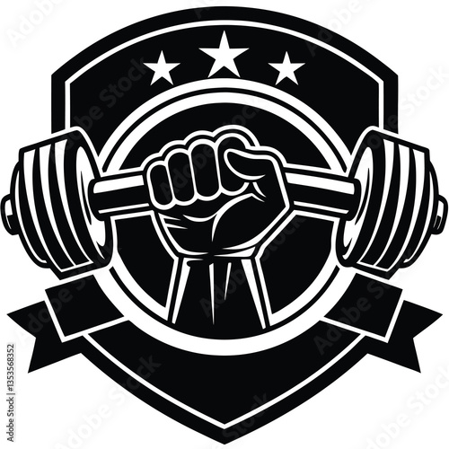 bodybuilding gym logo silhouette