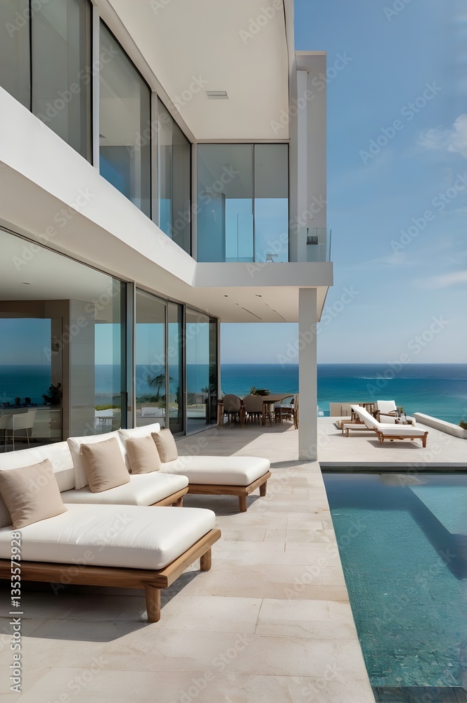 Fototapeta premium swimming pool in hotel resort