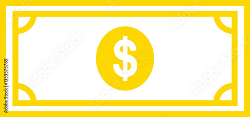 dollar gold coin illustration