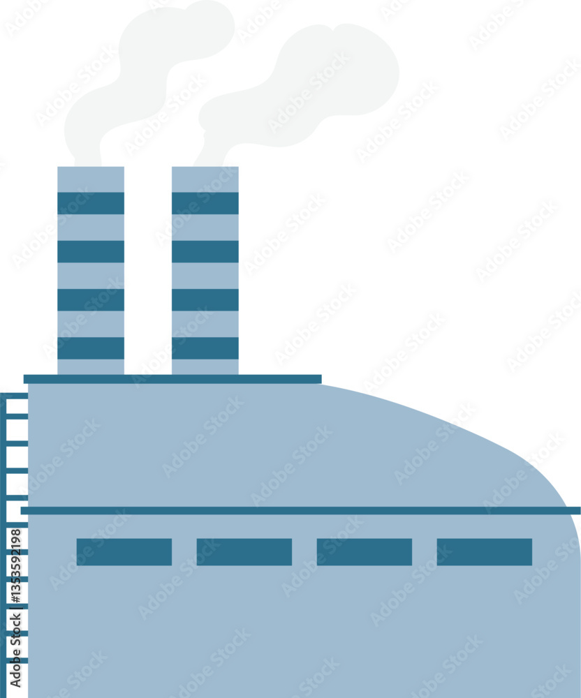 Obraz premium 공장 일러스트