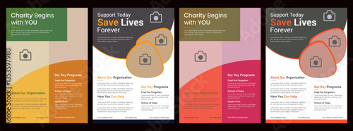 Charity Flyer Design for Charity Organizations, Donate, Volunteer, and Help People Template A4 Brochure Squire Print Ready Editable.Fundraising Charity Flyer, Donation Banner, and Charity Flyers Templ