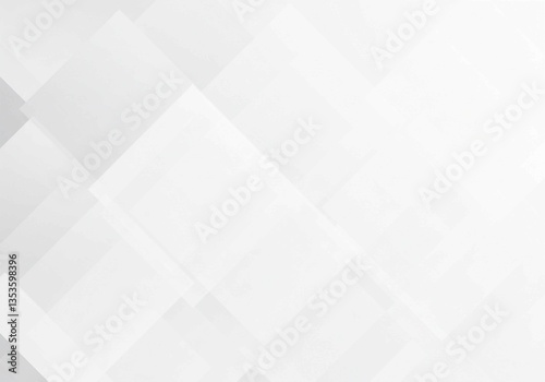 An abstract design element featuring geometric shapes arranged diagonally, with a soft gradient effect in shades of gray and white