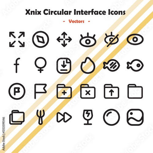 Wallpaper Mural Xnix Circular Interface Icons Collection batch 10 Torontodigital.ca