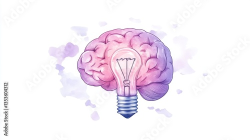 Illuminating Minds: Brainpower and Brilliant Ideas Concept Art