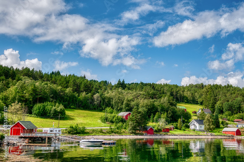 Obraz na płótnie Valsoyfjord is a former municipality that was located in Møre og Romsdal county, Norway w salonie