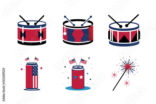 4th of july vector illustration