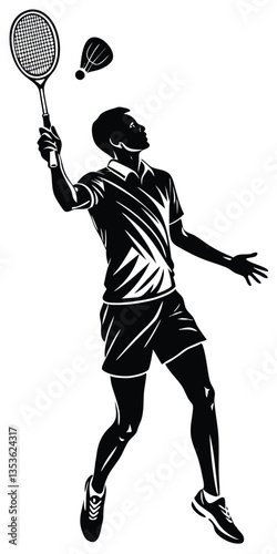 tennis player silhouette