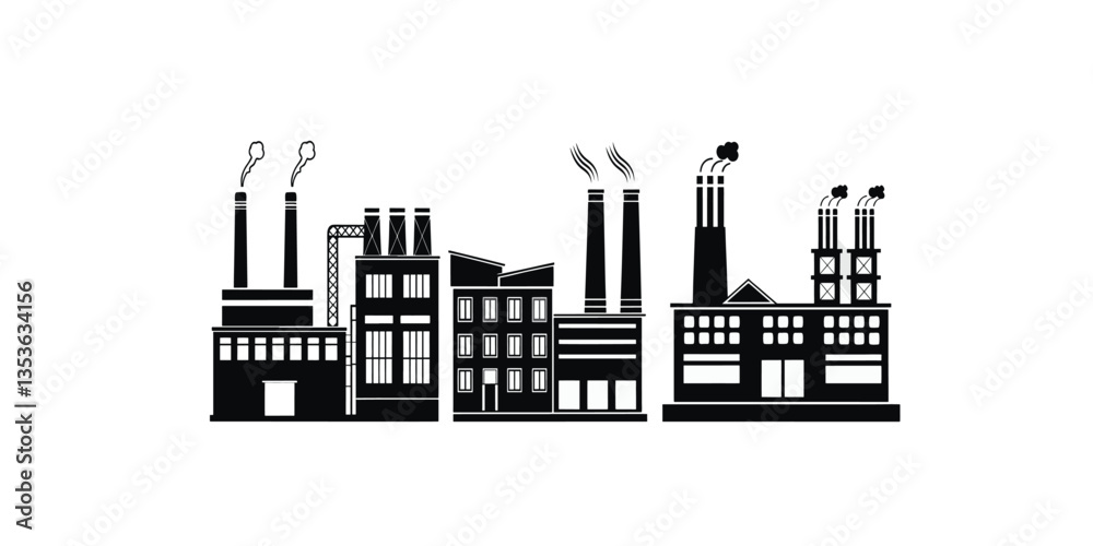 Print Factory vector icon Industry icon set Factory vector icon on white background Print Factory vector icon Industry icon set Factory vector icon on white background