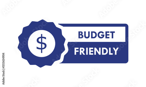 Budget Friendly design logo template illustration