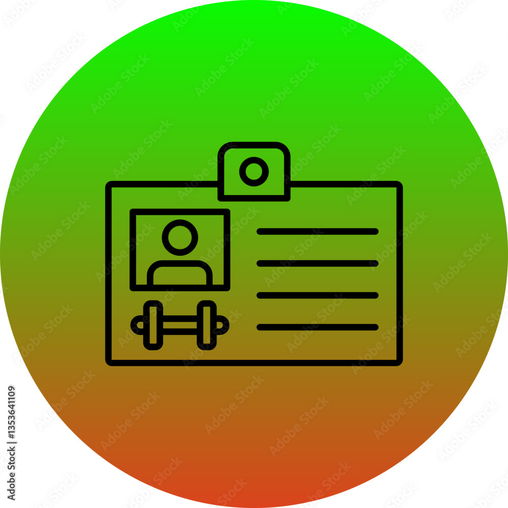 Member card Icon Member card Icon
