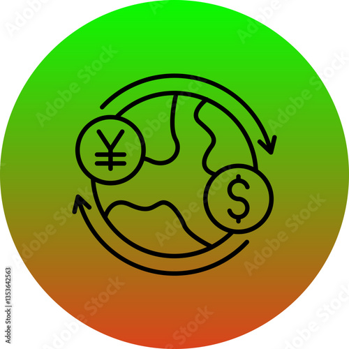 Global currency Icon