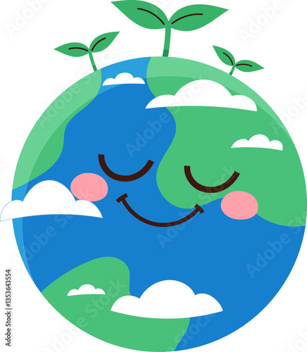 푸른 지구 일러스트