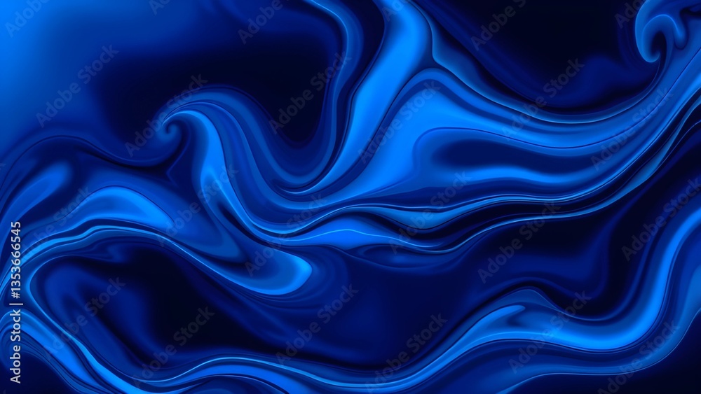 Obraz premium Abstract Blue Swirls, perfect for background and artistic inspiration 