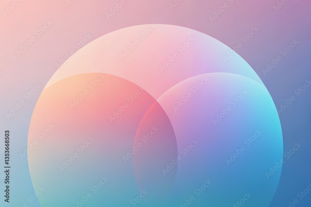 Serene pastel circles intertwining in a gentle embrace, evoking feelings of calm and unity with soft, dreamy gradients. Serene pastel circles intertwining in a gentle embrace, evoking feelings of calm and unity with soft, dreamy gradients.